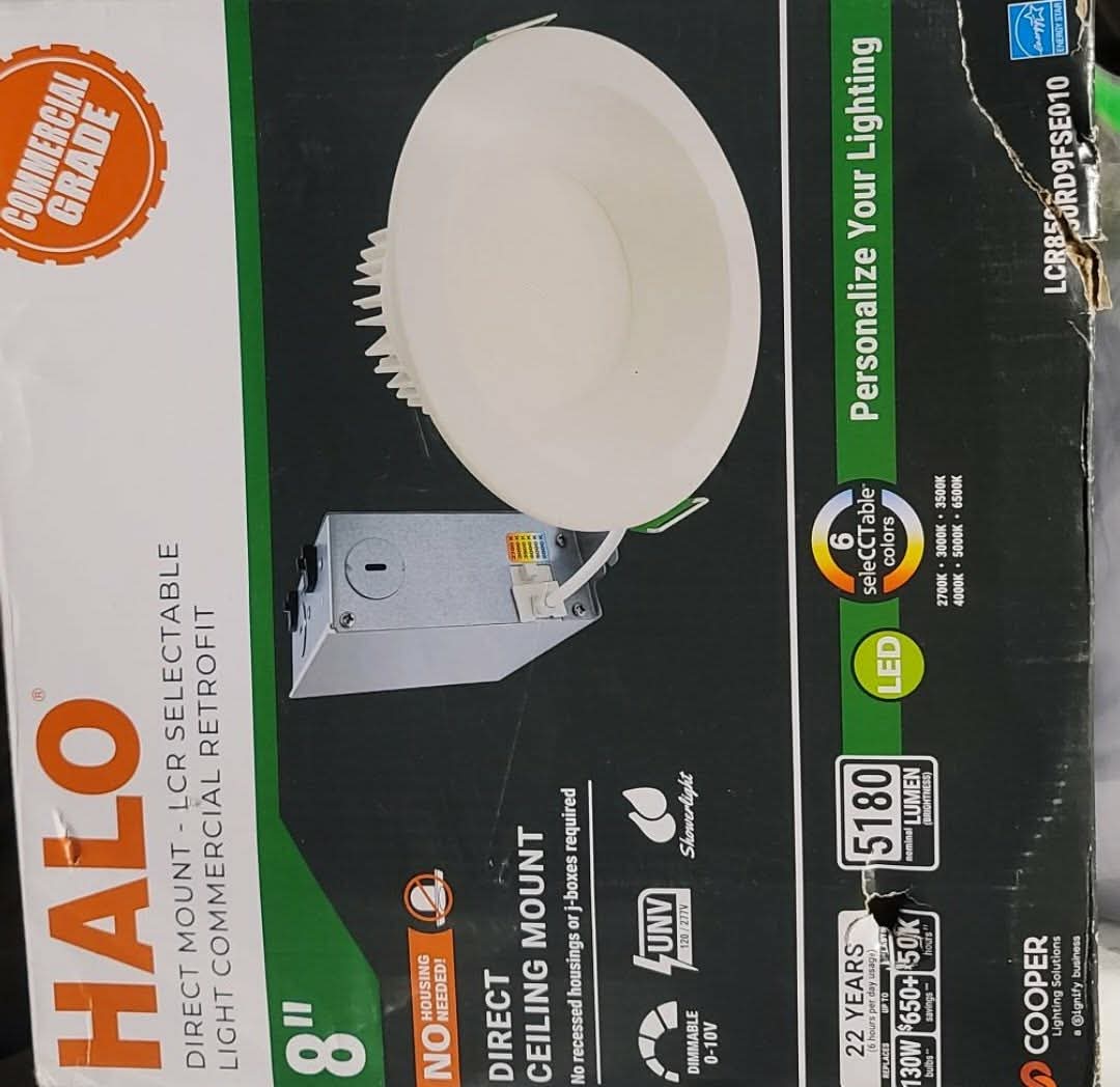 LCR 8 inch Recessed Smooth Canless LED Downlight, 5000 Lumens, 6CCT - Image 3