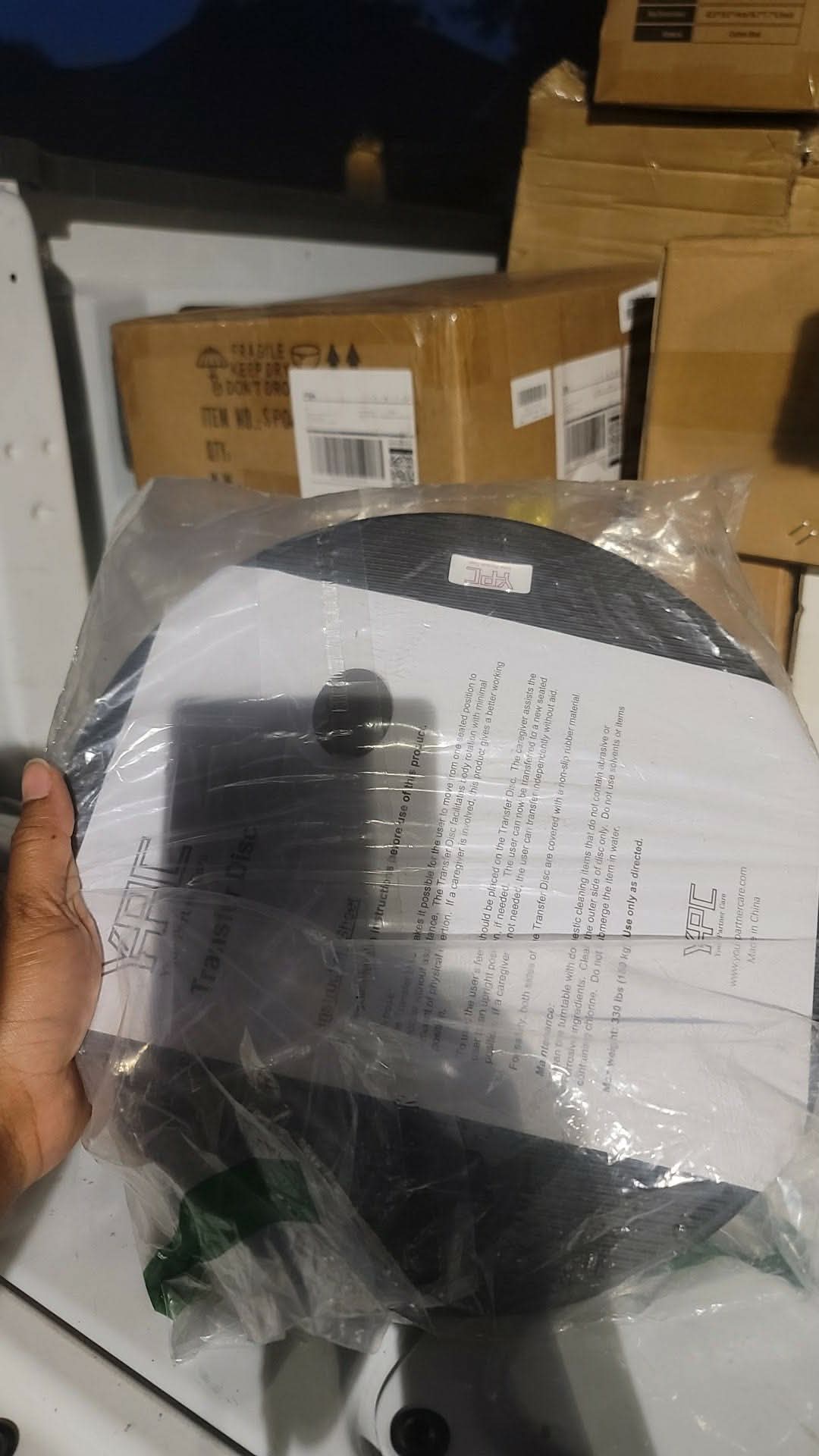 Transfer Disc, Pivot Disc for Transfers, Weight Transfer Device & Mobility Aid with 360 Degree Rotation for Turns, Change in Direction, & Transferring Between Seats, 12" Diameter (Small) - Image 2