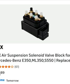 Alternative view of Air Suspension Solenoid Valve Block for Mercedes-Benz E350,ML350,S550