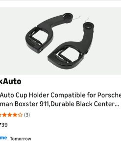 Alternative view of Cup Holder Compatible for Porsche Cayman Boxster 911,Durable Black Center Console Drinks Cup Holder