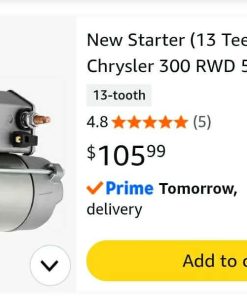 Alternative view of Starter (13 Teeth) for Chrysler & Dodge