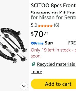 Alternative view of SCITOO 8pcs Front Suspension Kit For Nissan for Sentra 2001-2006
