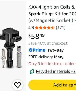 Alternative view of 4 Ignition Coils & 4 Iridium Spark Plugs Kit for 2006-2013 Mazda 3 2.0L