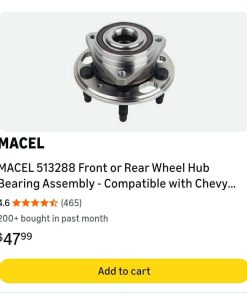 Alternative view of 513288 Front or Rear Wheel Hub Bearing Assembly - Compatible with Chevy, Buick, & Cadillac