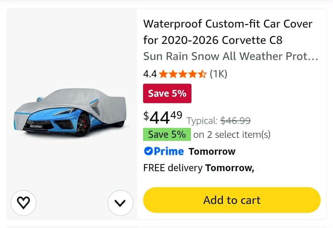 Waterproof Custom-fit Car Cover for 2020-2026 Corvette C8 - Image 2