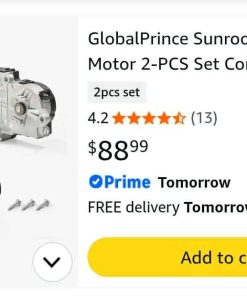 Alternative view of Sunroof Moon Roof Motor 2-PCS Set Compatible with Ford