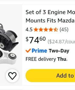 Alternative view of Set of 3 Engine Motor Trans Mounts Fits Mazda CX-9,3.7L Auto