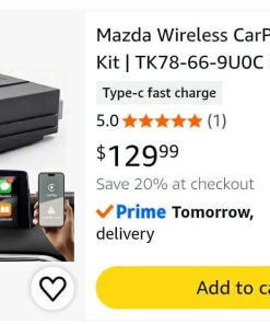 Alternative view of Mazda Wireless CarPlay Retrofit Kit | TK78-66-9U0C OEM USB Hub