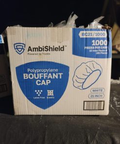 Alternative view of 21" Disposable Bouffant Caps |CASE of 1000, White| Hairnets, Non-Woven, Non-Pleated Head Hair Covers