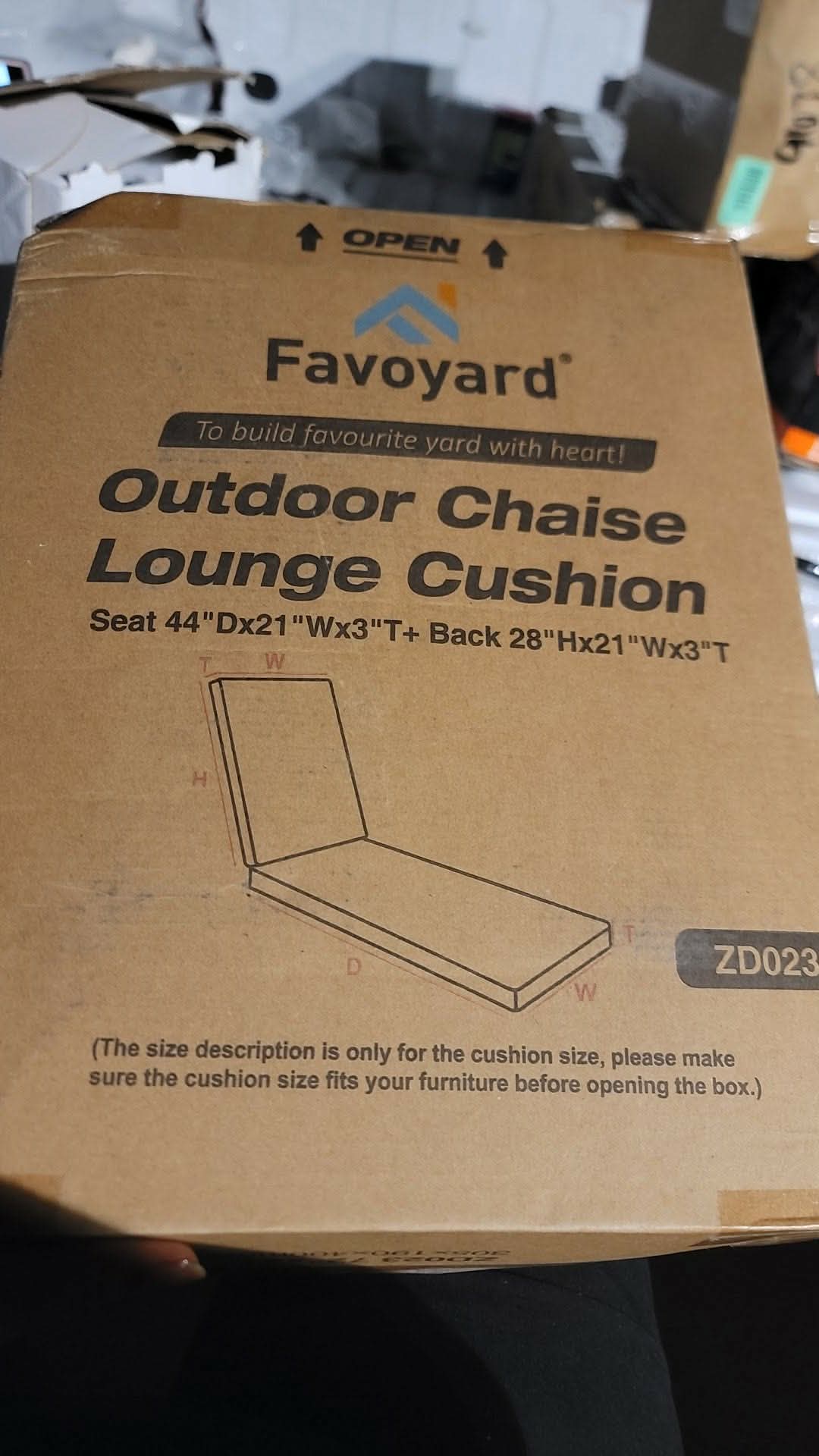 Chaise Lounge Cushions Outdoor 72 x 21 x3 Inch Waterproof - Image 2