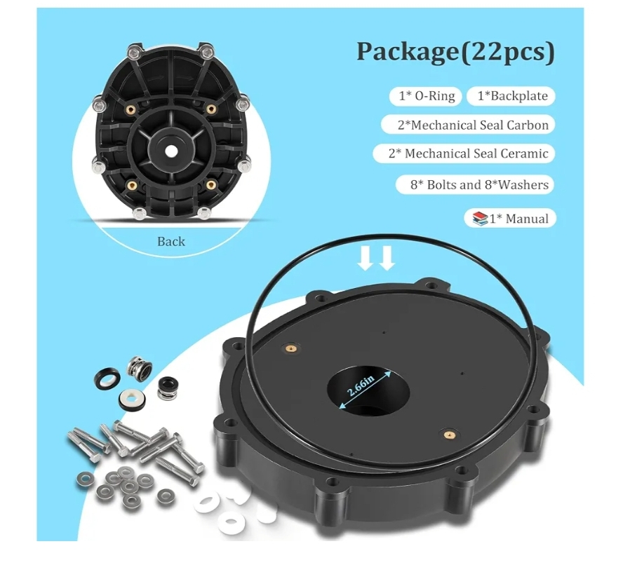 R0445200 Backplate for Zodiac Jandy Pool and Spa Pumps ePump, Stealth, PlusHP, Waterfall, MaxHP, Model JEP, SHPF/SHPM, PHPF/PHPM, SWF, MHPM - Image 7