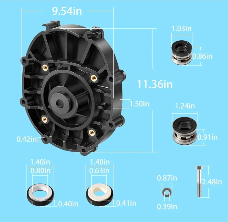 R0445200 Backplate for Zodiac Jandy Pool and Spa Pumps ePump, Stealth, PlusHP, Waterfall, MaxHP, Model JEP, SHPF/SHPM, PHPF/PHPM, SWF, MHPM - Image 10