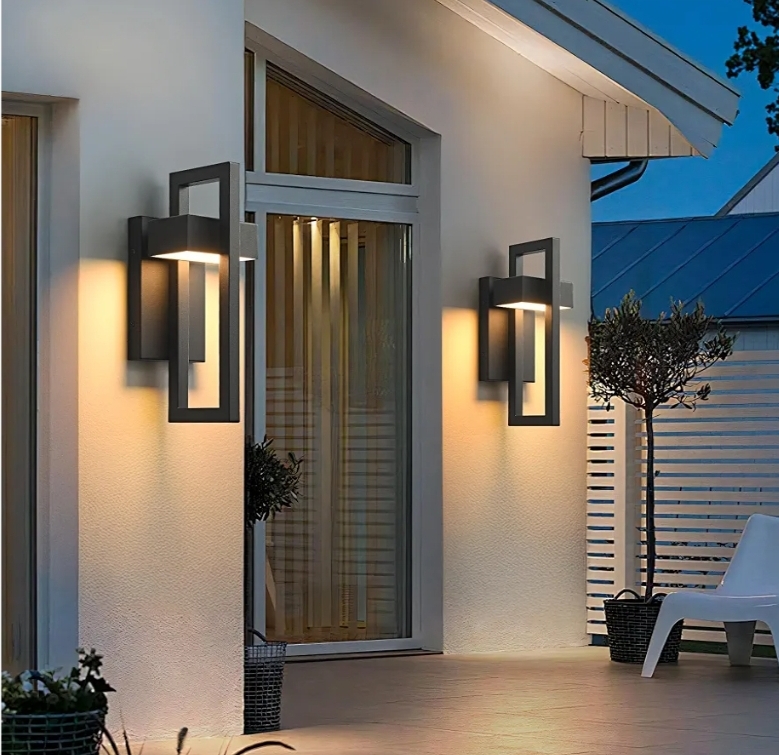 2pk Outdoor Wall Lights Modern LED Exterior Lighting Fixtures, 3000K 20W Outdoor Wall Sconce - Image 5