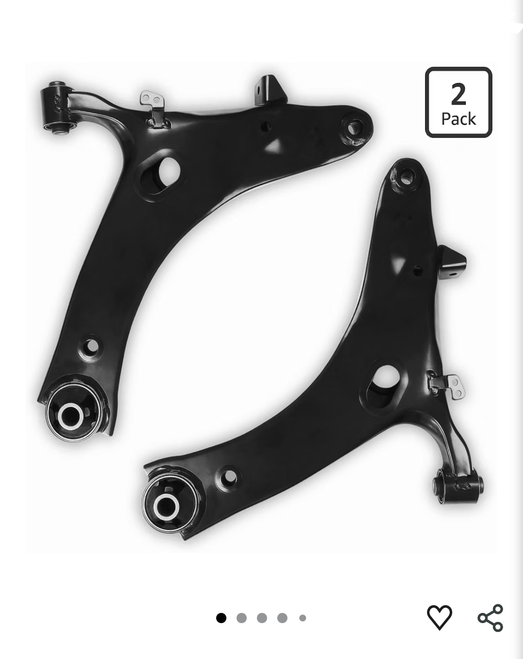 2Pcs Front Lower Control Arm with Ball Joint Assembly