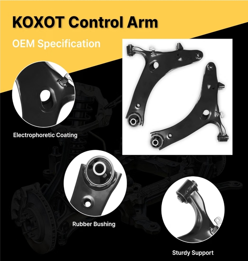 2Pcs Front Lower Control Arm with Ball Joint Assembly - Image 6