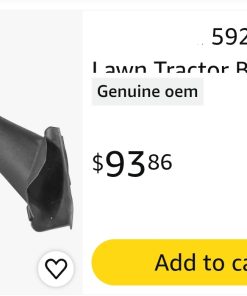 Alternative view of 592866501 Lawn Tractor Bagger Attachment Lower Chute Genuine Original Equipment Manufacturer (OEM) Part