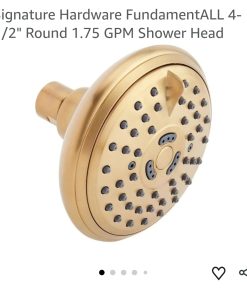 4-1/2" Round 1.75 GPM Shower Head, Brushed Gold