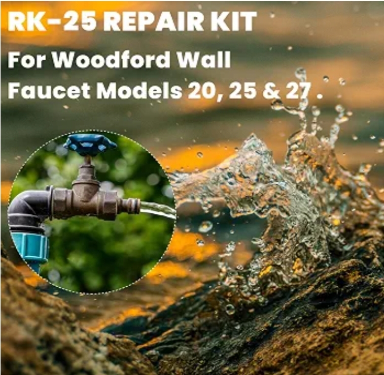RK-25 Repair Kit for Woodford Model 20 25 27 Faucet Outdoor Wall Faucet Repair Kit - Image 7