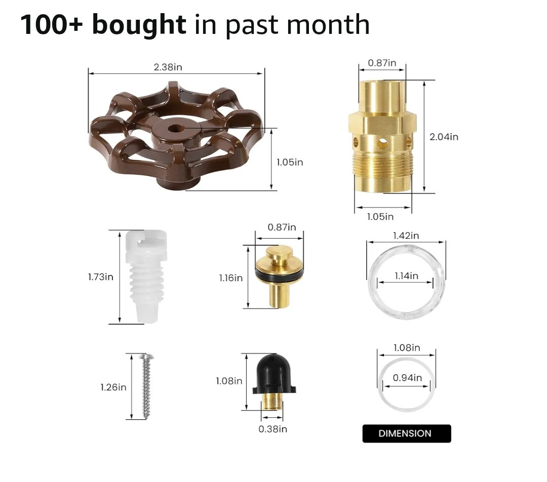 RK-25 Repair Kit for Woodford Model 20 25 27 Faucet Outdoor Wall Faucet Repair Kit - Image 11