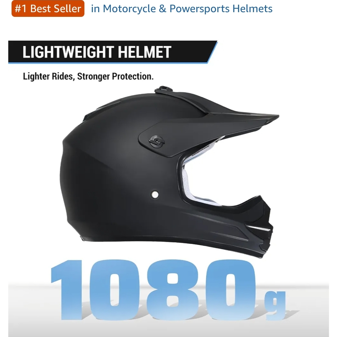 Youth Kids Dirt Bike Helmet DOT Approved, Full Face Motocross Set, Small - Image 6