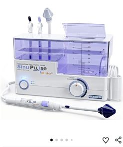 SinuPulse Elite Pulsating Nasal Irrigation System, 30 SinuAir Packets