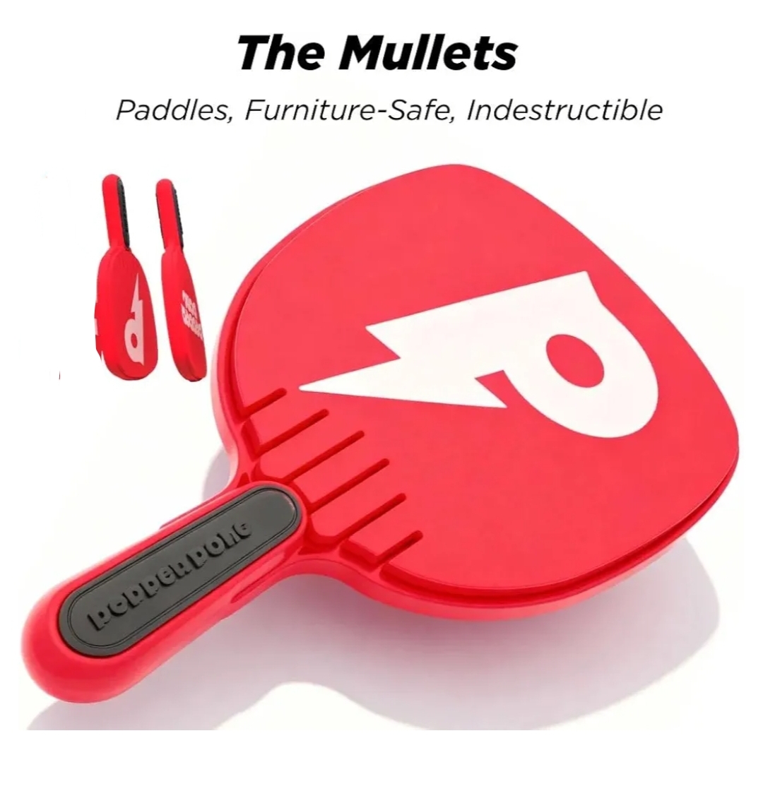 Pepper Pong- 2 premium paddles, 3 foam balls, freestanding net, carrying bag, sweat kit - Image 7