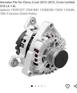 Alternator Fits for Chevy Cruze 2012-2015, Cruze Limited 2016 L4 1.4L