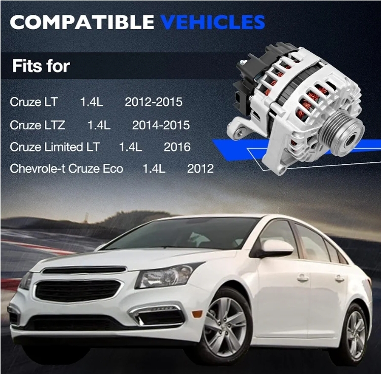 Alternator Fits for Chevy Cruze 2012-2015, Cruze Limited 2016 L4 1.4L - Image 5