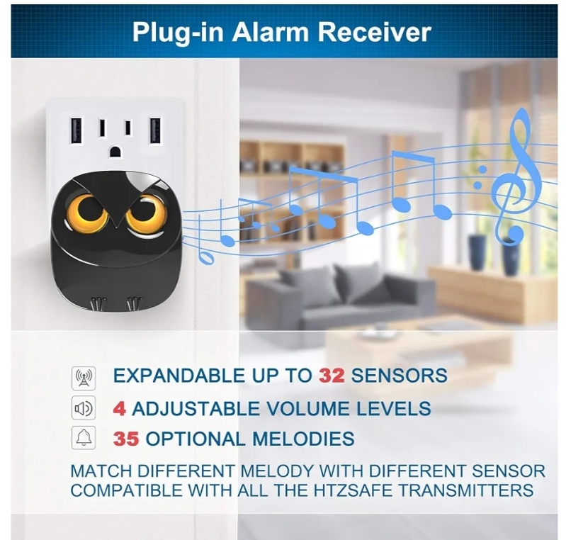 Driveway Alarm- 1/2 Mile Long Range Motion Sensor- 1 Receiver+4 Sensors - Image 8