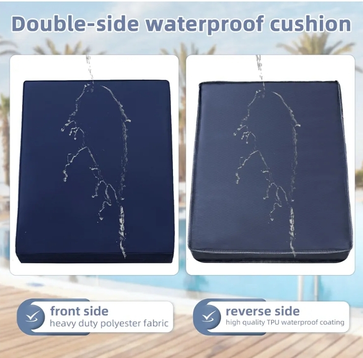 Chaise Lounge Cushions Outdoor 72 x 21 x3 Inch Waterproof - Image 6