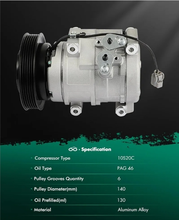 AC Compressor for Honda for Pilot 3.5L 2005-2008 - Image 12