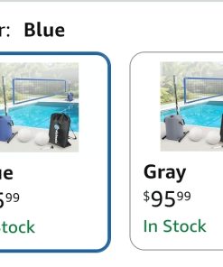 Alternative view of Swimming Pool Volleyball Net Set, Max 30ft & 4-Height Adjustable