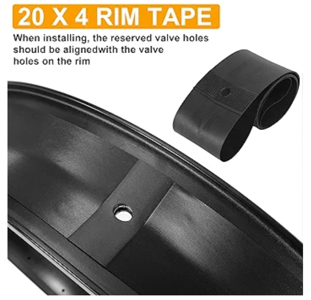 98-406 20x4.0 Fat Tire and Tube for E-Bike, MTB- 1/2Pack-Black - Image 5