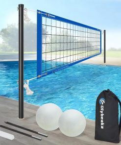 Base Free Swimming Pool Volleyball Net Set for Inground Pools