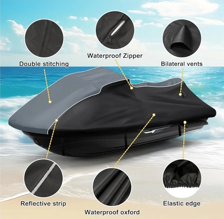 Jet Ski Cover for 2005-2009 Yamaha VX, VX Deluxe, VX Sport - Image 6