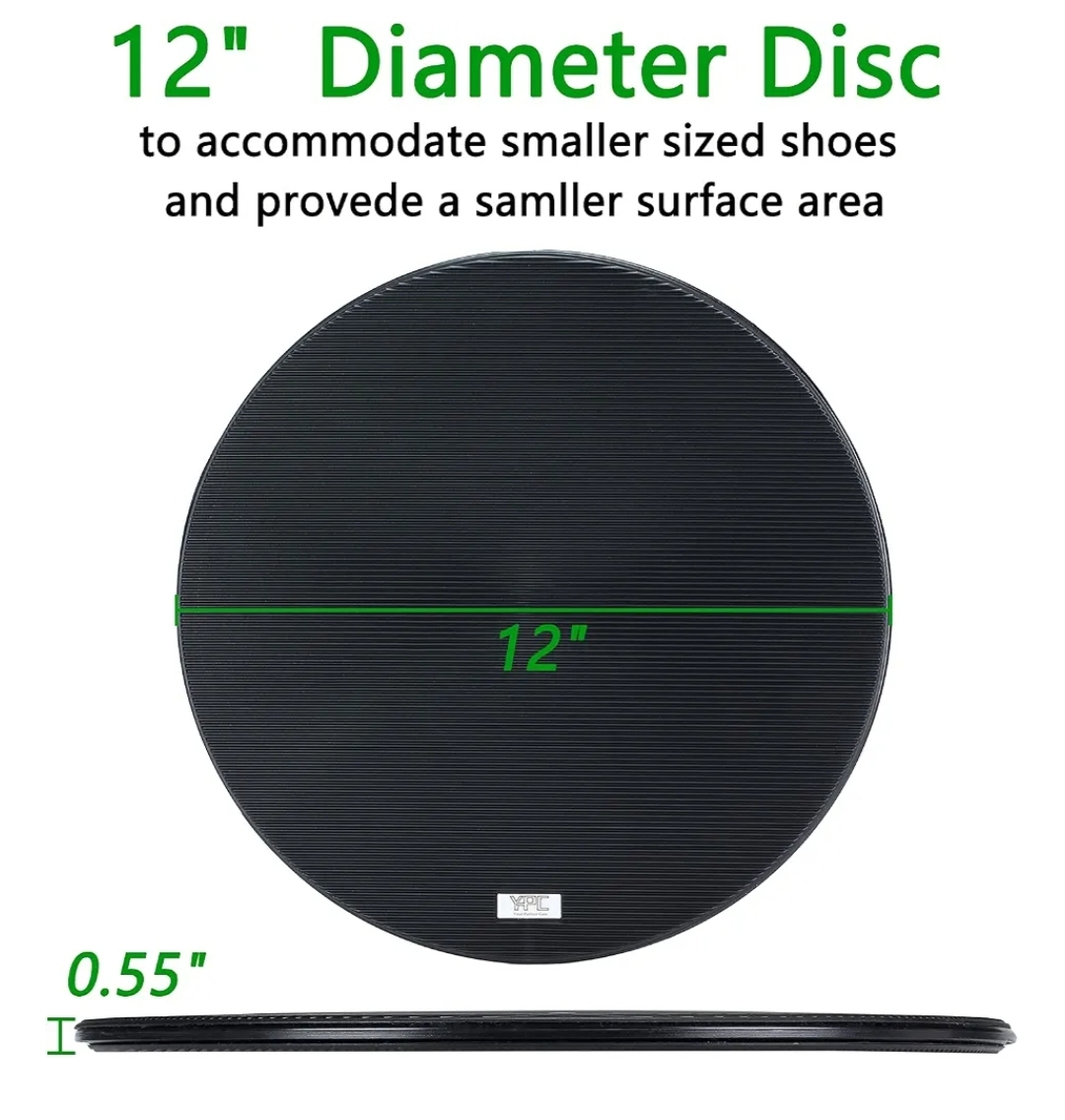 Transfer Disc, Pivot Disc for Transfers, Weight Transfer Device & Mobility Aid with 360 Degree Rotation for Turns, Change in Direction, & Transferring Between Seats, 12" Diameter (Small) - Image 3