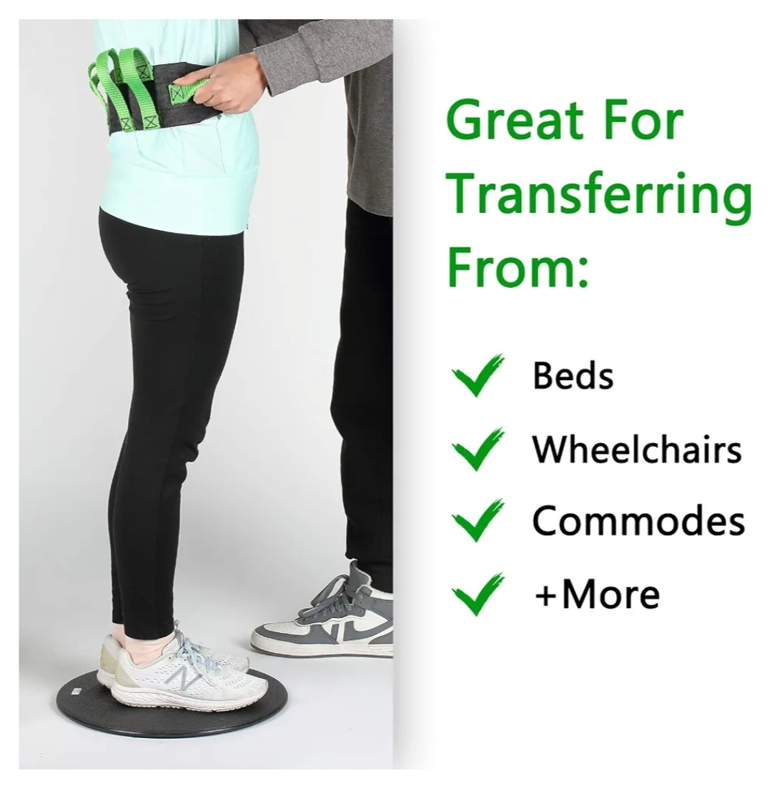 Transfer Disc, Pivot Disc for Transfers, Weight Transfer Device & Mobility Aid with 360 Degree Rotation for Turns, Change in Direction, & Transferring Between Seats, 12" Diameter (Small) - Image 6