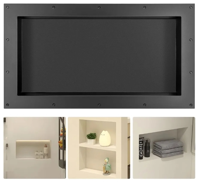 16"x28" Shower Niche, Single Large Shelf Tile-Ready Storage Box - Image 10