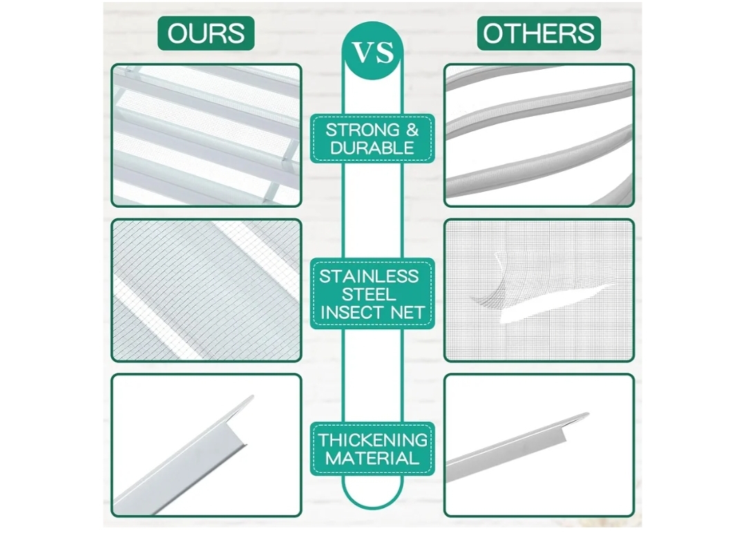 2 Pcs 26" x 26" Gable Vent Aluminum Alloy Wall Vents Shed Attic Vent with Screen Return Air Grill - Image 7
