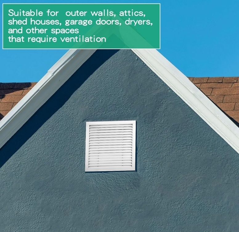 2 Pcs 26" x 26" Gable Vent Aluminum Alloy Wall Vents Shed Attic Vent with Screen Return Air Grill - Image 10