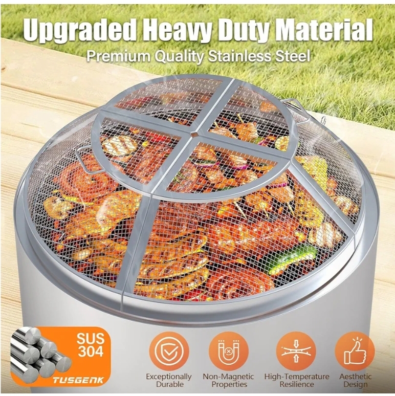 Fire Pit Spark Screen for Solo Stove Bonfire, 19.5 Inch - Image 5