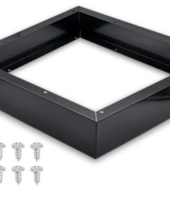 Universal Microwave Trim Kit - Black metal Microwave Filler Kit Fits Most Built In Microwaves