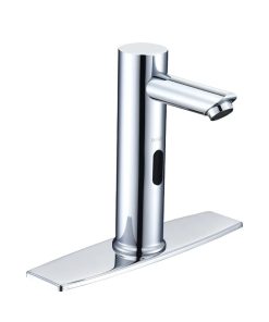 Automatic Sensor Touchless Bathroom Faucet, Waterfall Single Hole Bathroom Sink Faucet