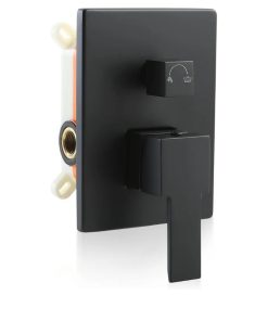 Shower Valve Matte Black Dual Function Shower Valve Replacement Wall Mount Single-Handle