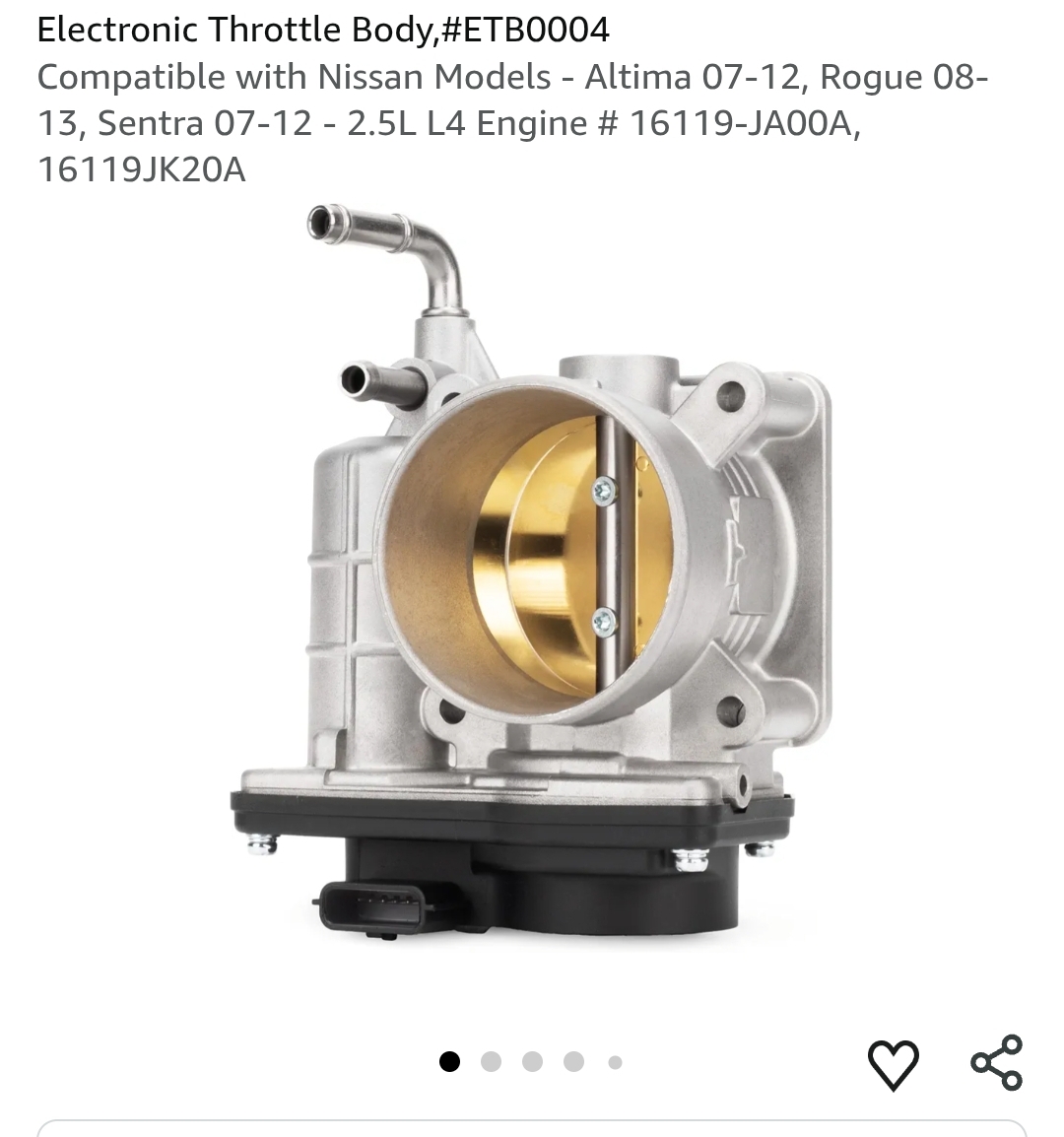 Electronic Throttle Body, #ETB0004 - Image 7