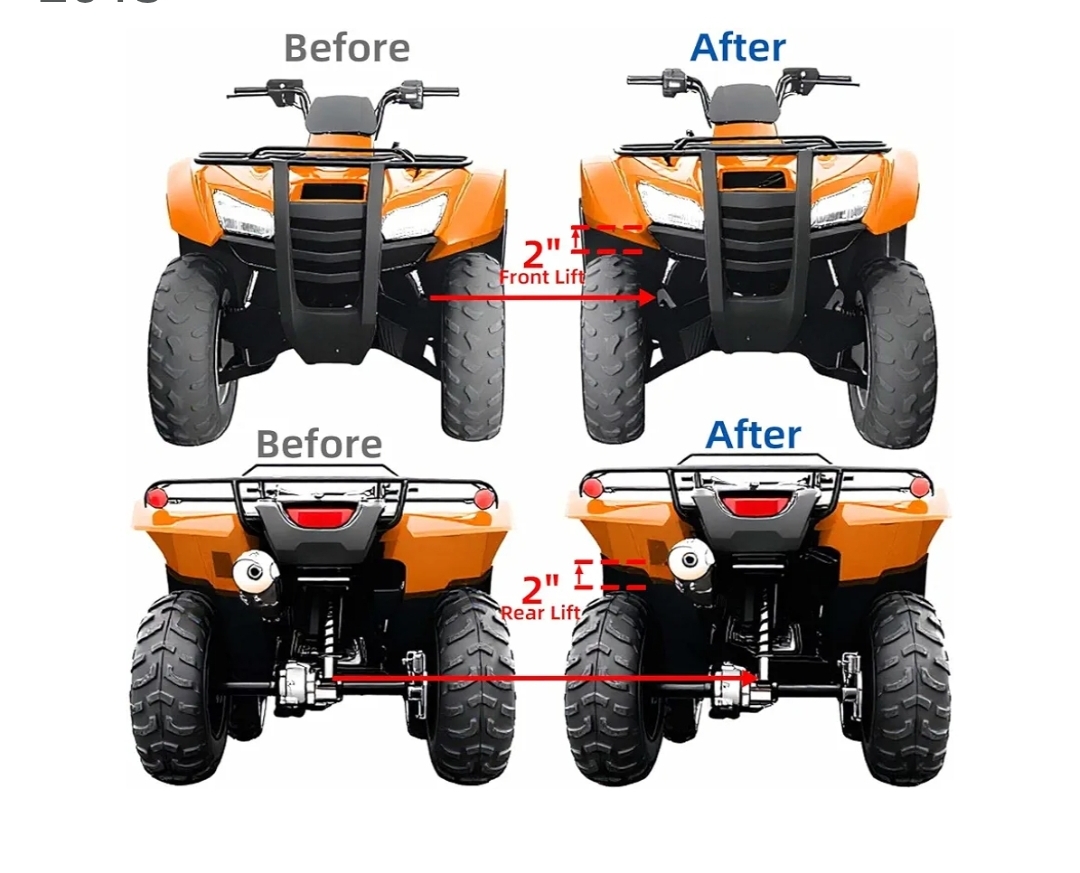 Heavy Duty Aluminum ATV Suspension Front & Rear 2'' Lift Kit - Image 5