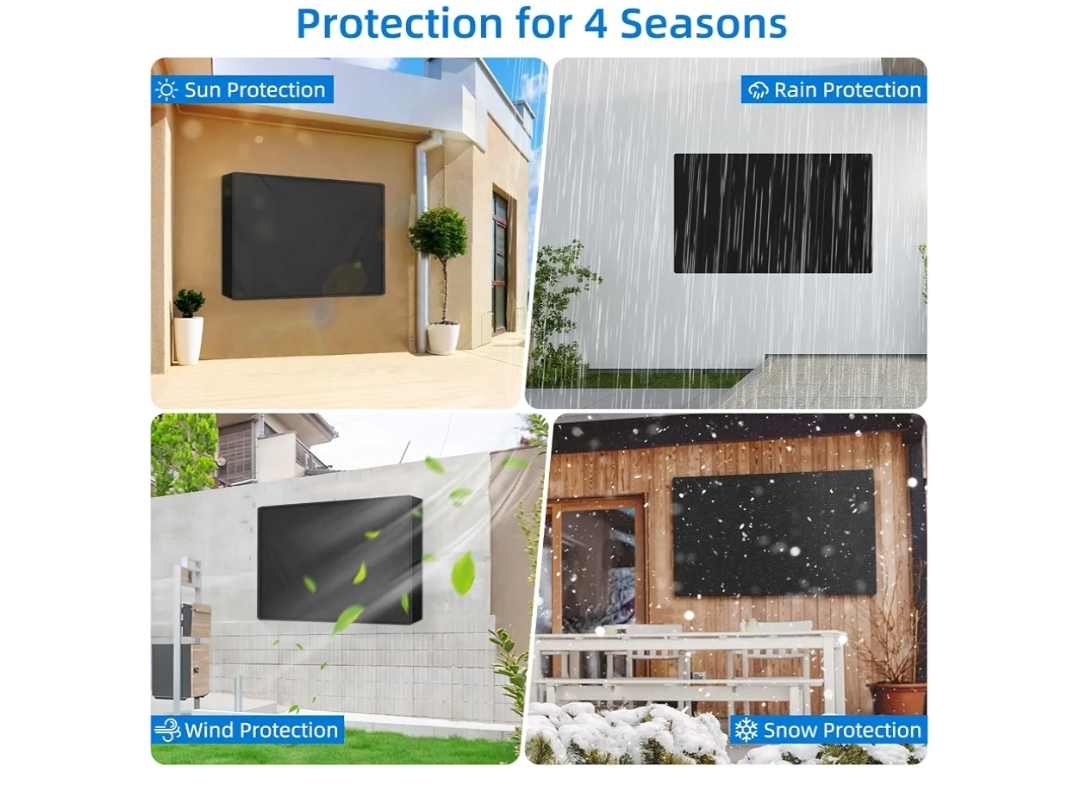 Outdoor TV Cover 60 to 65 inch Weatherproof, 600D Waterproof Full Protection TV Outdoor Covers - Image 6