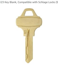 C123 Key Blank, Compatible with Schlage Locks (50-Pack)