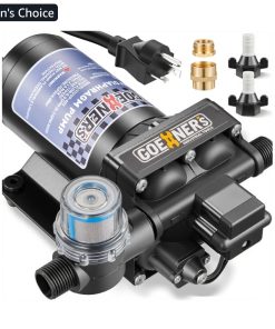 110V AC Fresh Water Pump, 6GPM 70 PSI Self-Priming Diaphragm Water Pump with Power Plug