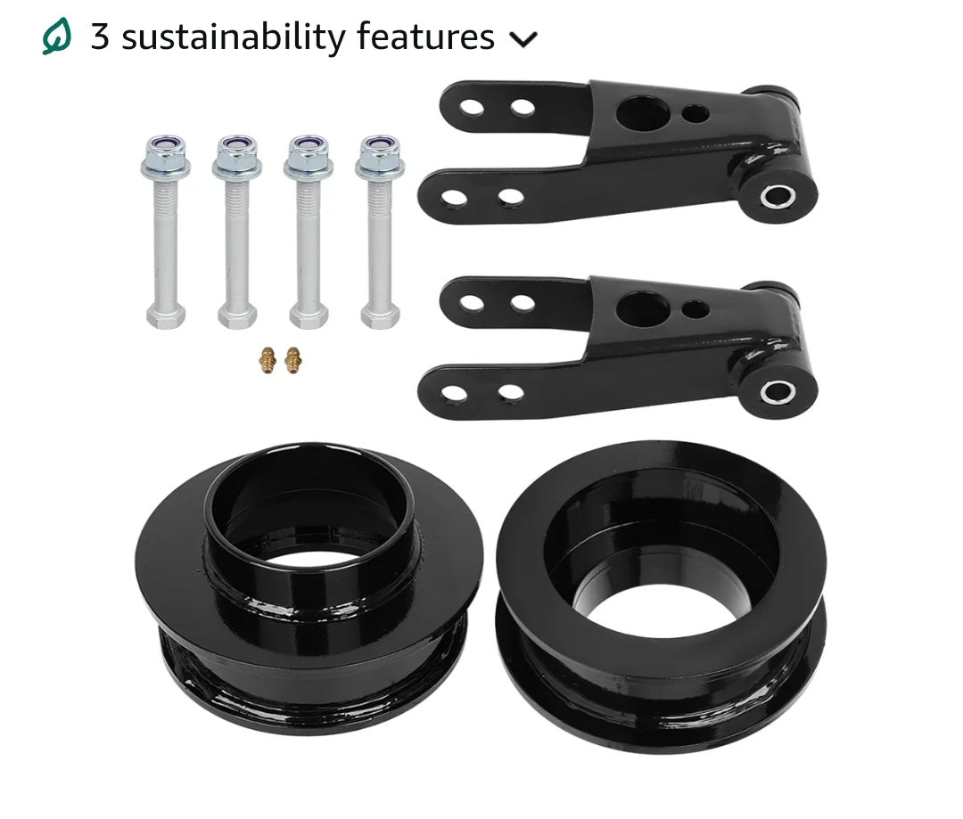3" Front Leveling Lift Kit 2" Rear Leveling Kit for Ford - Image 12